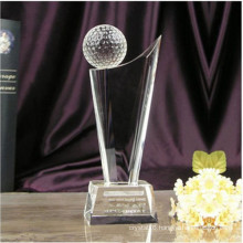 High Quality Crystal Glass Trophy for Business Gift